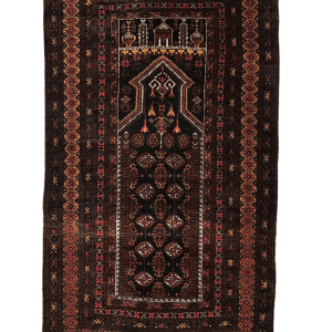 Vintage Balochi Prayer Rug
